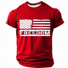 Camisa Gráfica de la Bandera Americana Patriótica de Veterano del 250º Aniversario para Hombre Top de Verano de Calle