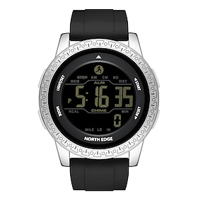 Damen Herren Digitaluhr Außenbereich Sport Taktisch Lässig Wecker Countdown Datum Wasserdicht Silikon Beobachten