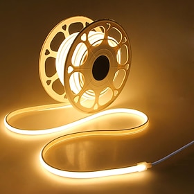 COB LED Strip Light  DC24V 30M Solid Silicone Gel without Pressure Drop Submersible COB Waterproof IP68  LED Strip 320 LEDs Strip Light for Outdoor Indoor Ligh