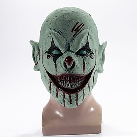 Killer Clown Evil Clown Mask Halloween Props Horror Scary Costume Halloween Adults' Men's Women's Halloween Carnival Easy Halloween Costumes Dress Up