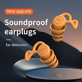 Reusable Silicone Ear Plugs Noise Reduction Sleep Earplugs Comfortable Soft Hearing Protection for Snoring Swimming and Quiet Night Rest