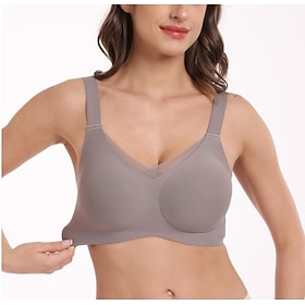 High Impact Sports Bra for Women Wireless Support Padded Medium Support Yoga Bras with Removable Cups