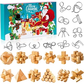 Brain Teaser Advent Calendar 2026 For Kids - 24 Days Of Christmas Countdown Cal…