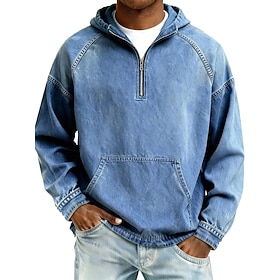 Men Denim Shirt 100… - image