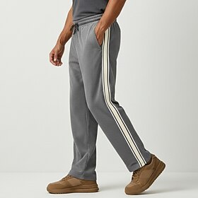 Hombre Pantalones de Deporte Pantalones Pantalones de Pana Pantalones casuales Correa Pierna recta Color sólido Comodidad Longitud total Exterior Diario Ropa d