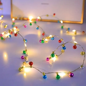 LED Fairy String Lights 2M 20LED Battery Powered Wreath Lights Wedding Valentine's Day Indoor  Tree Holiday Decoration