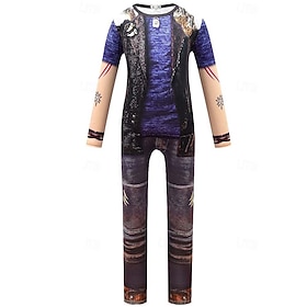 Zombie Lord Zedd Zentai Suits Costume Movie Cosplay Costume for Men's Boys' Kid's Adults' Halloween Masquerade Performance Halloween