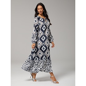 robe longue bohème à imprimé animal abstrait: retailer-supplied image
