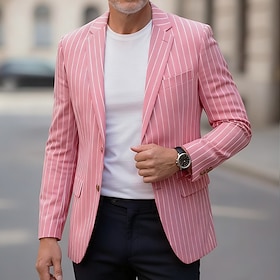 Men's Blazer Business Cocktail Party Wedding Party Fashion Casual Spring Fall C…