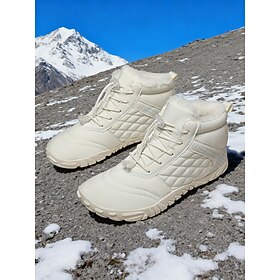 Women's Wide Fit Waterproof Snow Hiking Sneakers – Warm Anti-Slip Winter Outdoor Shoes for Snow Walking, Trekking, Camping Cold Weather Travel