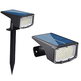 Solar Powered LED Lamp Adjustable Solar Spotlight In-Ground IP65 Waterproof Landscape Wall Light Outdoor Lighting