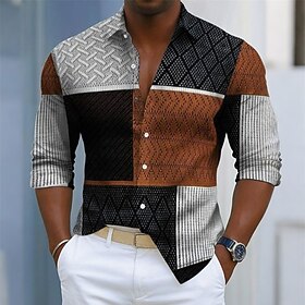 Men's Color Block S…
