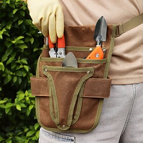 Heavy-Duty Tool Belt, Adjustable Pouch Apron for Mechanics, Electricians, Gardeners, and Makers Half Waist Apron Gift