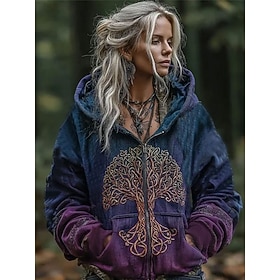 Women's Zip Up Hood…