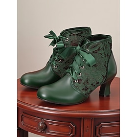Women's Green Lace-… - image