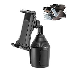 Cup Holder Phone Mount Phone Mount for Car Windshield Buckle Type Rotatable Clamp Clip Phone Holder for Car Car Truck Compatible with iPad Phone Accessory