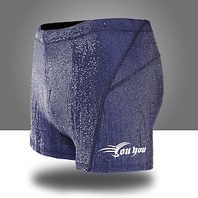 Men's Rash Guard Swim Shorts Compression Swimming Jammer Sports Tights Solid Colored Quick Dry Swimwear Bottoms Surfing Racing Workout Summer