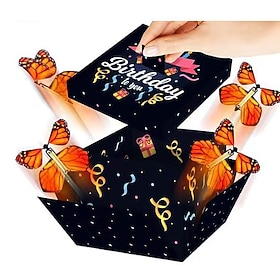 Butterfly Explosion Gift Box, Flying Butterfly Surprise Box for Birthday, Wedding, Anniversaries, Christmas Butterfly Explosion Gift Box, Flying Butterfly Surprise Box for Birthday, Wedding, Anniversaries, Christmas