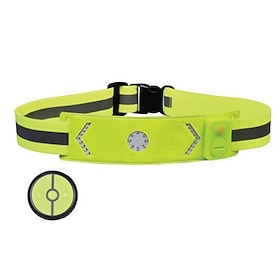 LED Running Belt-Reflective Light Up Waistband for Night Activities, Glowing LED Waist Light for Running, Cycling, Hiking, Camping