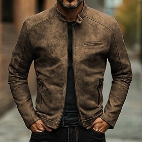 Men's Faux Leather … - image