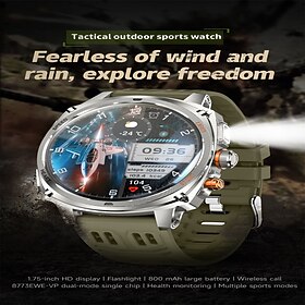 V95 Smartwatch with 1.75-inch AMOLED HD Display, Health Monitoring, Activity Tracking, Call Function, and Sports Watch