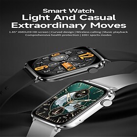 V82 Smartwatch with Bluetooth Calling, Multiple Watchface Switching, Heart Rate Sleep Monitoring, Step Counting, and Sports Watch Functionality