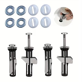 Kit di bulloni di fissaggio per sedile del water ad alta resistenza da 4 pezzi, kit di sostituzione delle viti per sedile del water universale, kit di