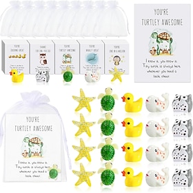 20 Set Easter Employee Appreciation Gift Bulk for Coworkers, Funny Easter Egg Stuffer Resin Animal Figurines with Pun Inspirational Note Cards, Team Staff Nurs 20 Set Easter Employee Appreciation Gift Bulk for Coworkers, Funny Easter Egg Stuffer Resin Animal Figurines with Pun Inspirational Note Cards, Team Staff Nurs