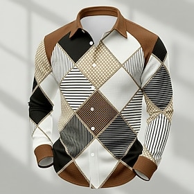 Men's Geometric Col… - image