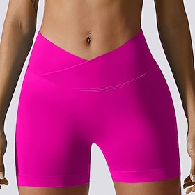 Women's Stretchy Boxer Shorts Swimsuit Stretchy Boxer Shorts Tummy Control High Waist Slim Vacation Beach Wear Solid Color Sleeveless Bathing Suits