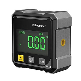Digital Laser Angle Finder Protractor Tool, High Accuracy Measuring Tool Large Led Display Magnetic Base, USB Rechargeable