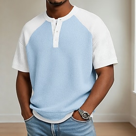 Men Waffle T-Shirt … - image