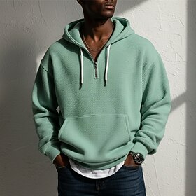 Men's Hoodie Waffle…