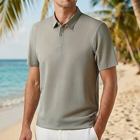 Men's Polo Textured… - image