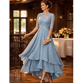 Elegant Asymmetrical A-Line Dress