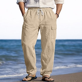 Men's Linen Pants T… - image