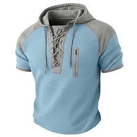 Men's Waffle Henley… - image