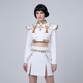 Kpop Inspired Korean Idol Inspired Idol Pop Star Costume Fancy Dress Virtual Idol for Women's Adults Halloween Carnival Performance Comic Con Anime Expo
