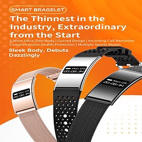 New Smart Bracelet B8 Ultra-thin Curved Call Reminder, Exercise Counting, Healthy Sleep Monitoring, Fashionable Men's And Women's Smart Bracelet