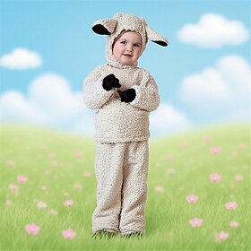 Settimana del libro 2026 Costume di Carnevale Pecora Carnevale Felpa con cappuccio Pigiama Kigurumi Animale Cosplay Bambini Unisex Halloween Carnevale