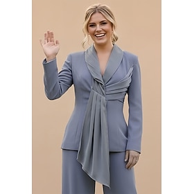 Per donna Giacca blazer Cappotto da abito Cocktail Affari Ufficio Elegante Formale Manica Lunga Bavero sciallato Nascosto