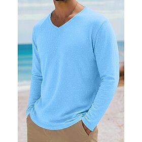 Men's Tee Top Linen… - image