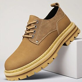 Men's Tan Lace-Up W… - image