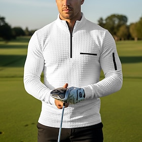 Men's Waffle Polo S… - image