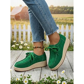 Women's Green Platf… - image