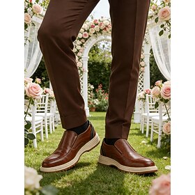 Men's Brown Wedding… - image