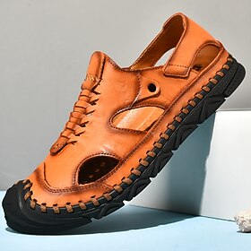Men's Orange Faux L… - image