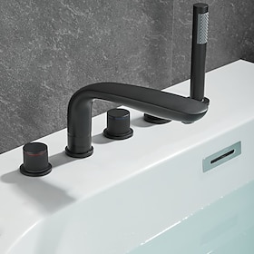 Rubinetto per Vasca - Contemporaneo Finiture Verniciate Autoportante Valvola in Ottone Bath Shower Mixer Taps