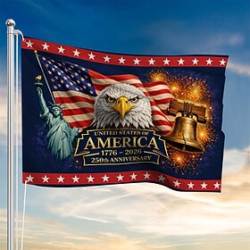 U.S. 250th Anniversary America flag 250th Garden Flag, 1776-2026 Commemorative USA Flag, Patriotic Banner for 4th of July Freedom