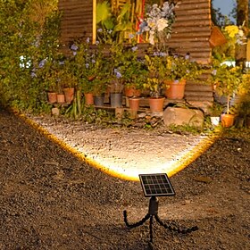 1 Pc Outdoor Solar Spot Light Wall Lamp, IP55 Waterproof, 3 LED Beads, Octopus Design, Dual Mounting Options, Decorative LED Landscape Light for Garden, Yard,